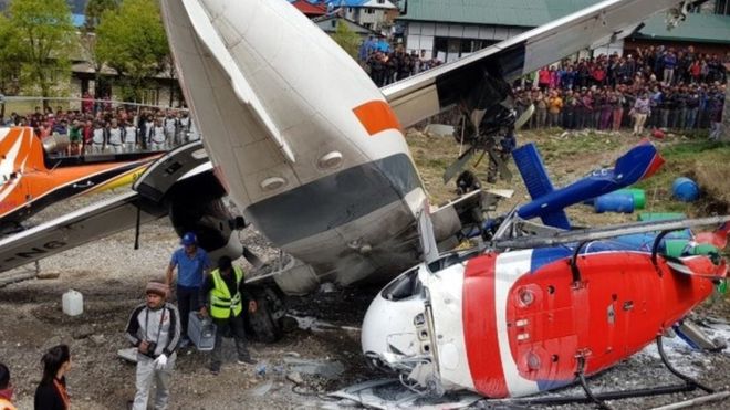Nepal Airplane crash at Lukla Airport
