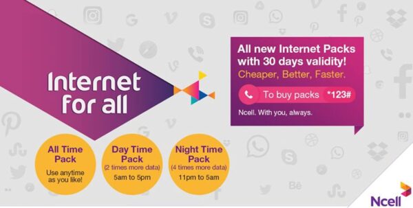 Ncell Unlimited Data Pack