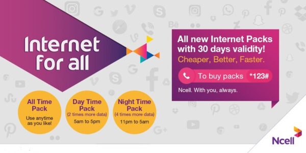 Ncell 30 days data pack