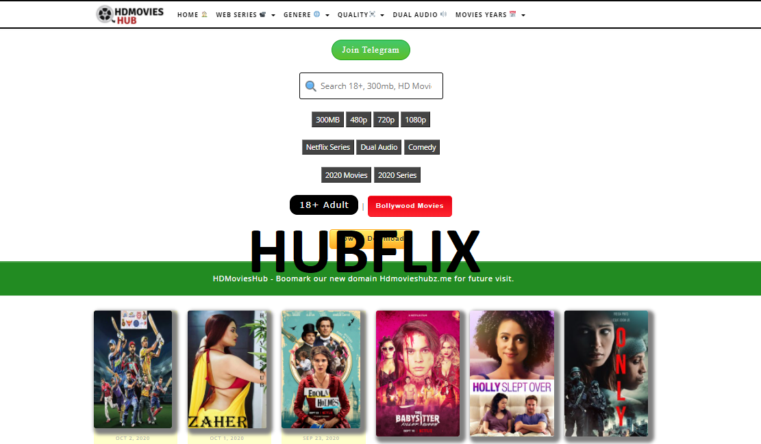 Hubflix 2020: 300mb Movies, 720p Movies, Hindi Dubbed Series, 1080p Movies,  480p Movies, 500mb Movies, 900mb Movies, Netflix, Amazon Prime, HBO Tv  series, illegal Download - Ncell Recharge